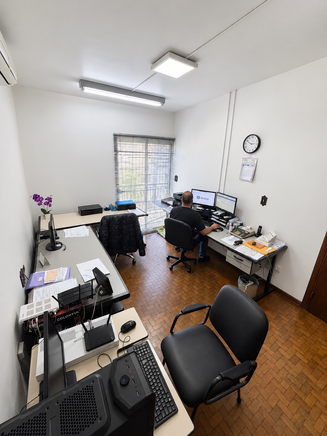 Sala de trabalho do escritório