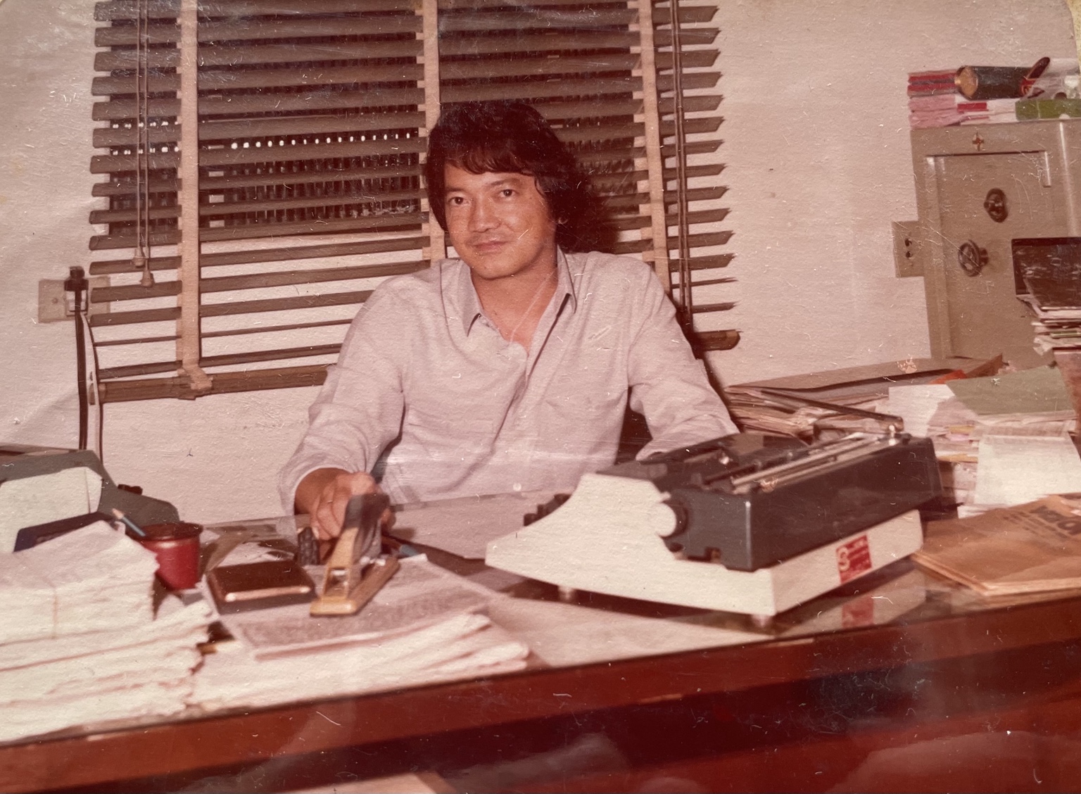 Registro histórico de trabalho no escritório
